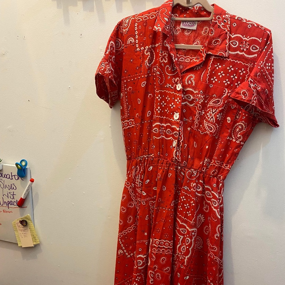 Patchwork Printed Dress
